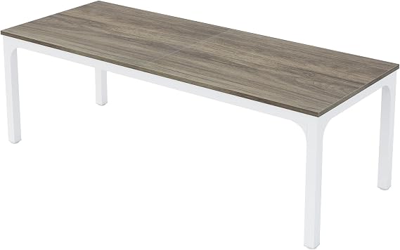 Tribesigns Dining Table for 6-8 People, 78 Inches Industrial Rectangular Kitchen Dinner Table with Heavy-Duty Metal Legs for Living Room and Dining Room, Oak