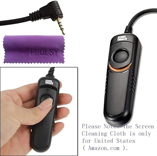 Miniatura 13 de Pixel Cable de liberación de obturador remoto DC0 compatible con Nikon Z8 Z9 D3 D4 D5 D6 D800 D850 D810 D700 D500 D300 D200 F6 F100 F5 F90X F90 N90s