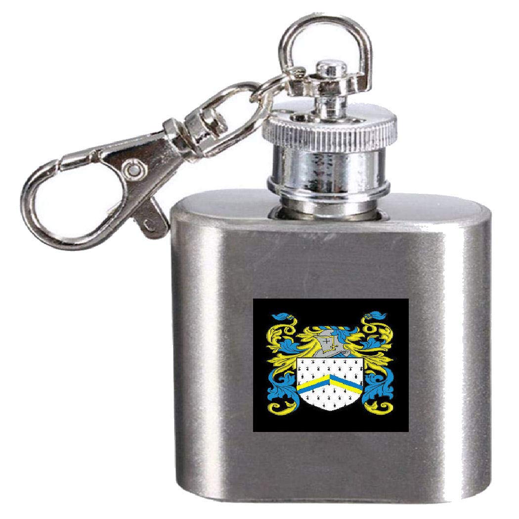 Flasque avec blason familial Bleset de 28,3 ml pour hommes