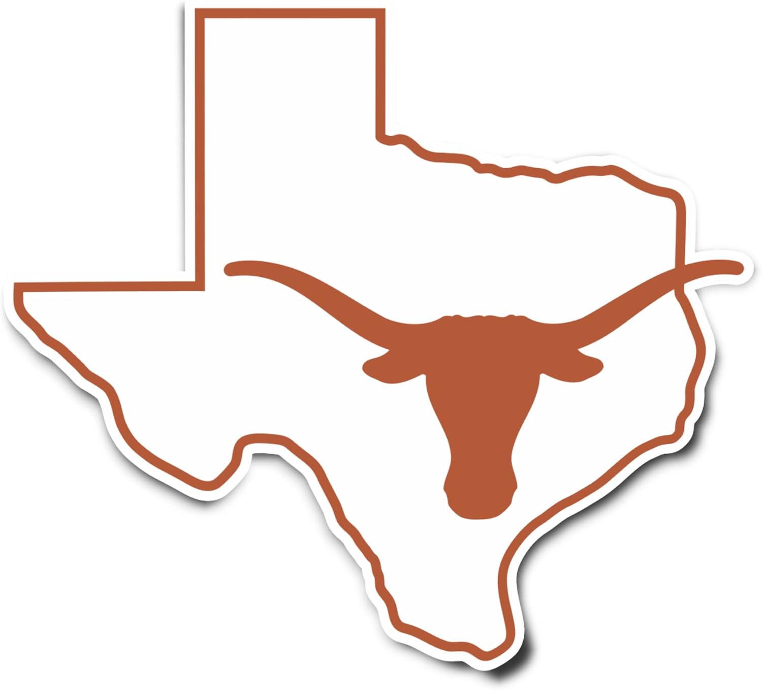 Desert Cactus University of Texas Sticker UT Longhorns Vinyl Decal Laptop Water Bottle Car Scrapbook (IND 11)