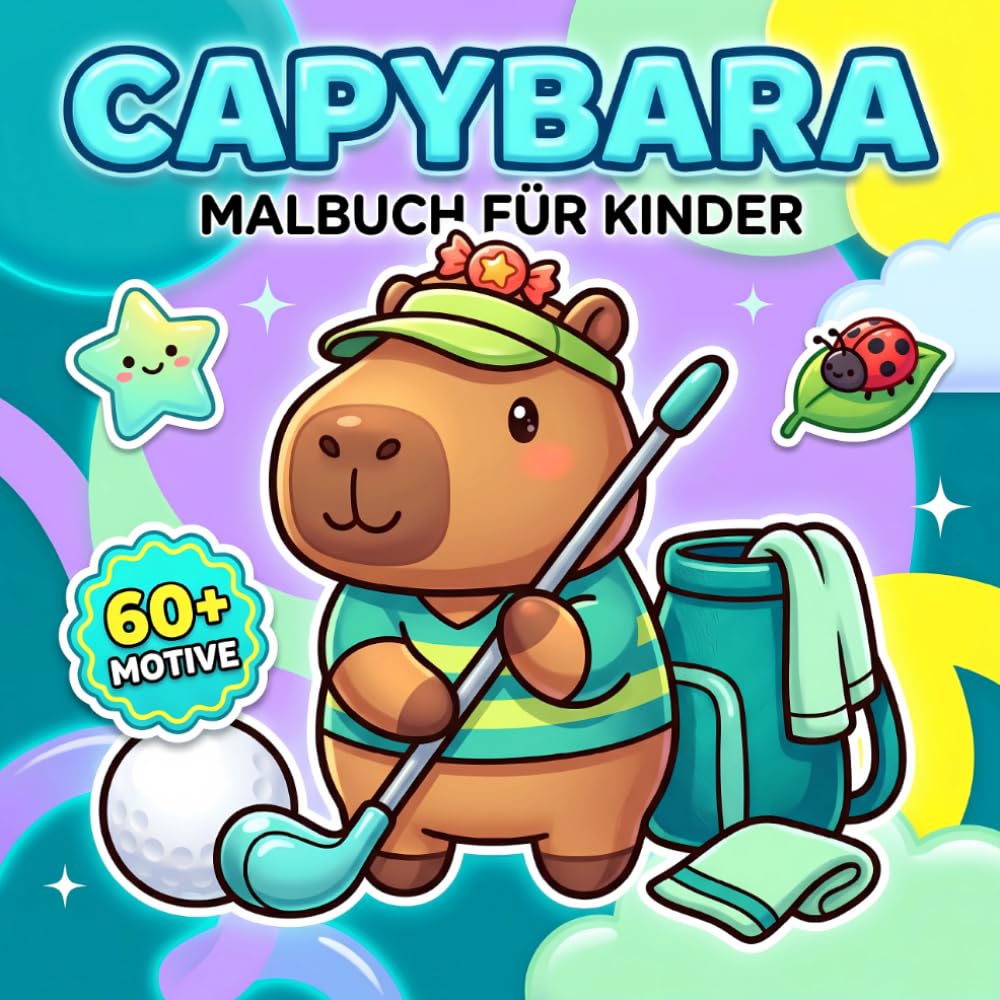 Capybara Malbuch Für Kinder: Süße Und Lustige Tiermotive Zum Entspannen Und Ausmalen, Ein Perfektes Geschenk Zu Geburtstagen Und Feiertagen