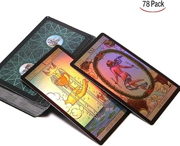 78Pcs Deck Vintage Tarot Cards, Universal Vintage Divination Future Telling Game Card Set, Fate Forecasting Cards Game Set(English Instructions)