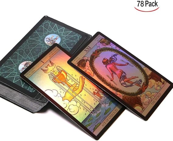 78Pcs Deck Vintage Tarot Cards, Universal Vintage Divination Future Telling Game Card Set, Fate Forecasting Cards Game Set(English Instructions)