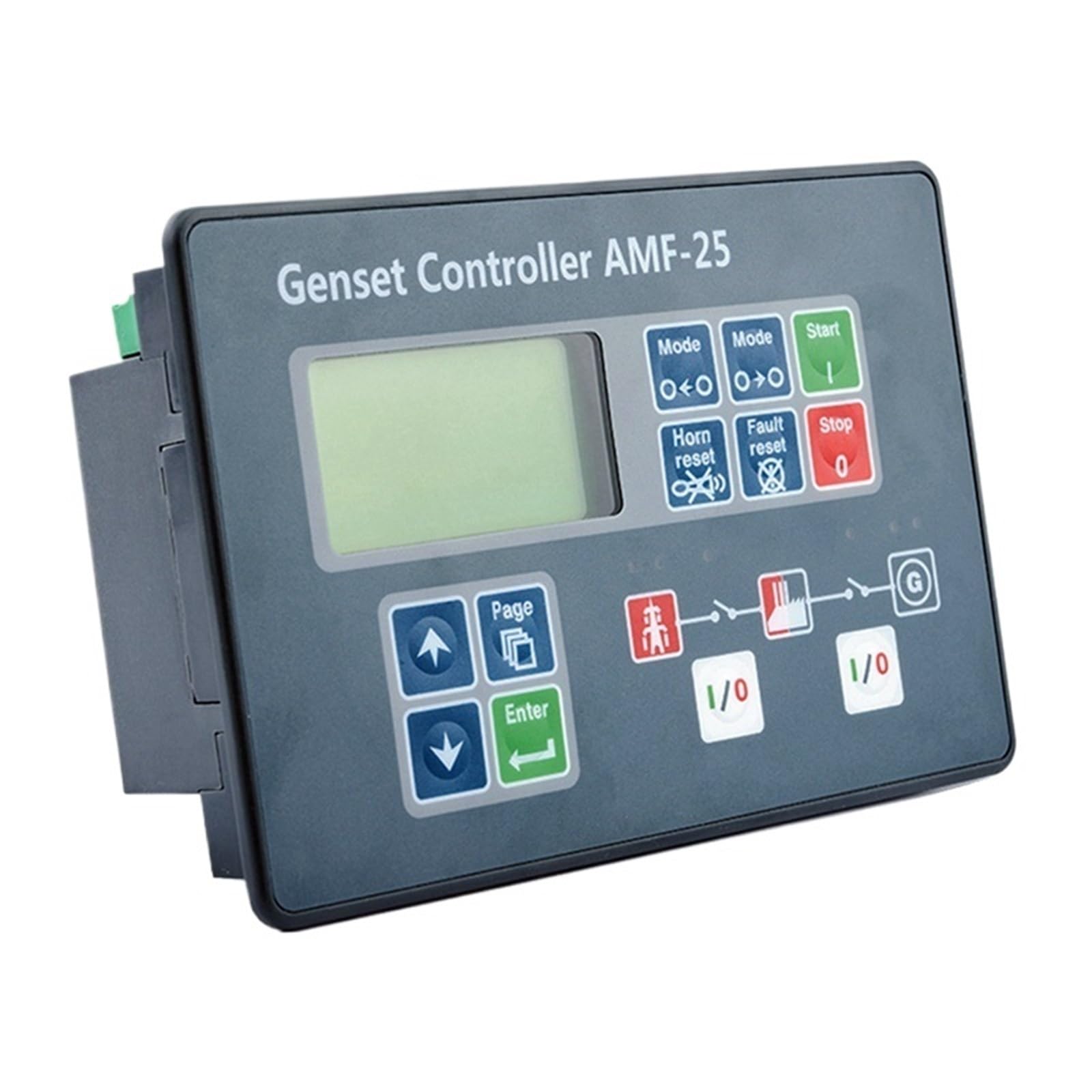 Jdilfunu Amf20 Amf25 Genset Controller Amf-25 Amf-20 Generator Auto Start Stop Control Module 1Pcs(Amf20)