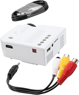 Telephone 1 Set Phone Connecting Projector Mini Home Projector Portable Projector Wired Phone Projector Micro Phone Projector for Dorm Home Store Portable LED Projector