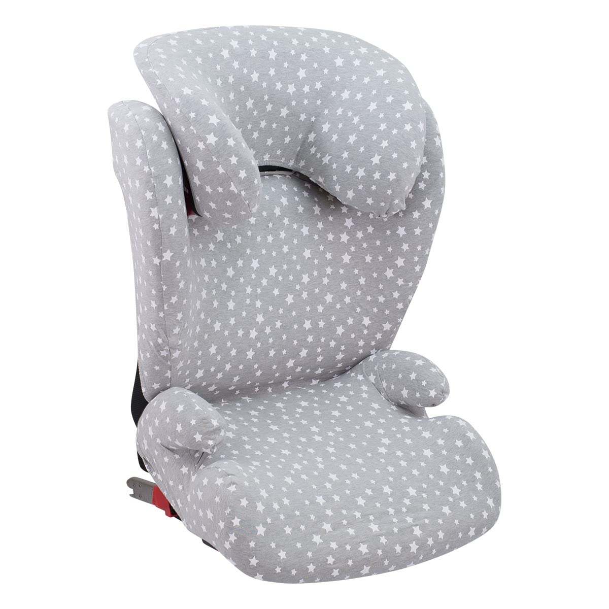 JYOKO KIDS Bezug kompatibel mit Britax Romer Kidfix, aus Baumwolle (Romer Kidfix, WHITE STAR)