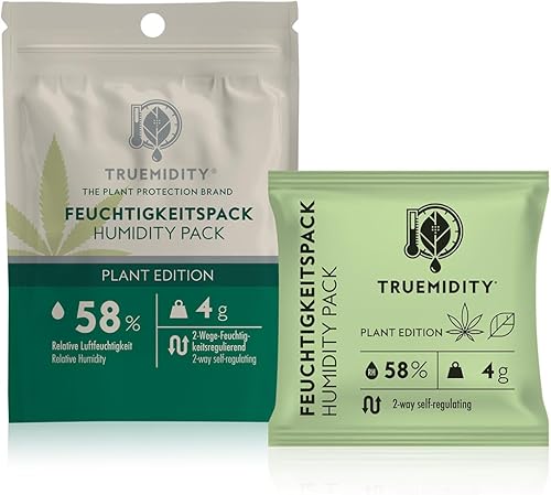 Truemidity Feuchtigkeitsregulator 58% | Pflanzenfrisch, 3 Monate Schutz - 4 g