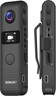 BOBLOV C18 1296P Mini Camera Body Worn Camera Support WiFi Built in Memory with OLED Screen 3 5 Hours 1080P Recording OTG One Big Button for Recording 32GB BOBLOV C18 1296P Mini Camera Body Worn Camera Support WiFi Built in Memory with OLED Screen 3 5 Hours 1080P Recording OTG One Big Button for Recording 32GB