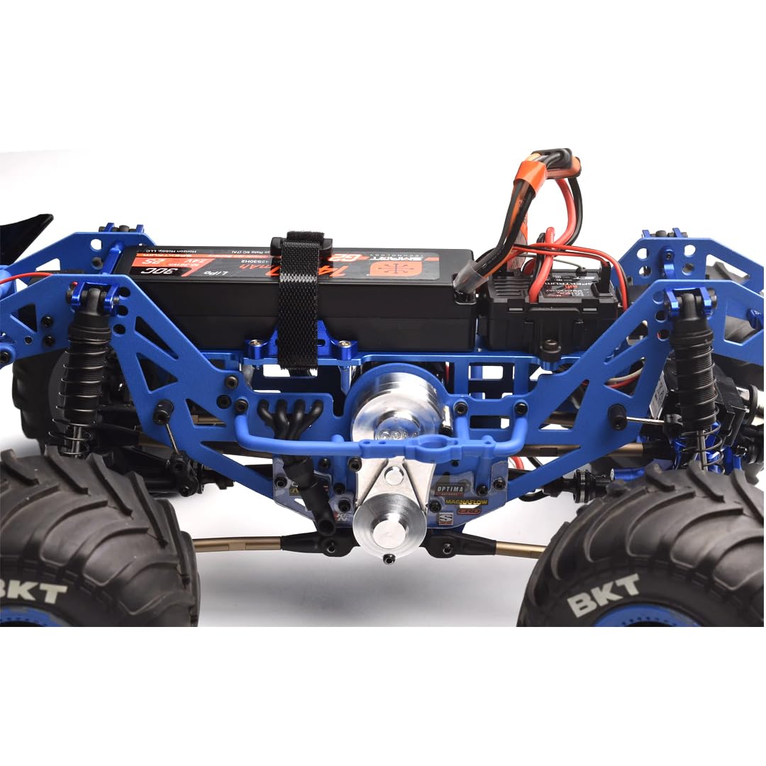 GPM Upgrades Aluminum 7075 Large Capacity Battery Compartment with Esc and Receiving Bracket Losi 1/18 Mini LMT 4X4 Brushed Monster Truck Rtr-Los01026 (Green)