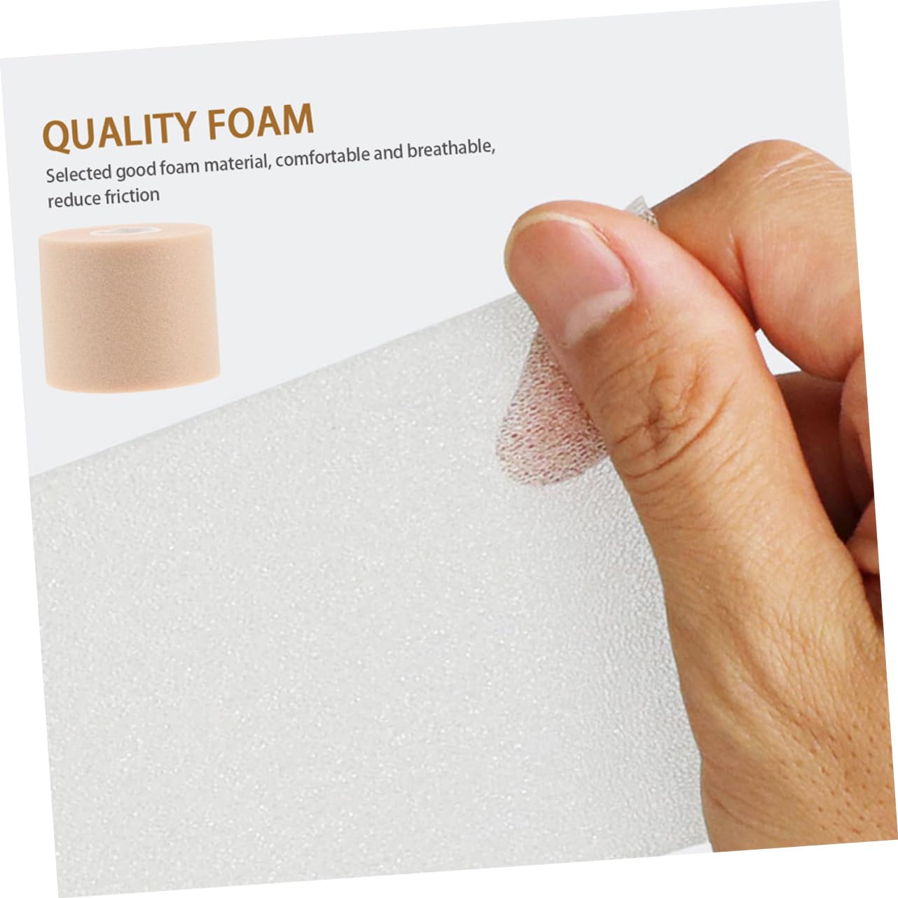 HAPINARY 8 Rolls Sports Bandage Breathable Skin Tape Foam Grip Tape Crawling Knee Pads Soccer Tape Fitness Underwrap Tennis Racket Tape Wrist Tape Baseball Wardrobe Hanging Rail Sponge