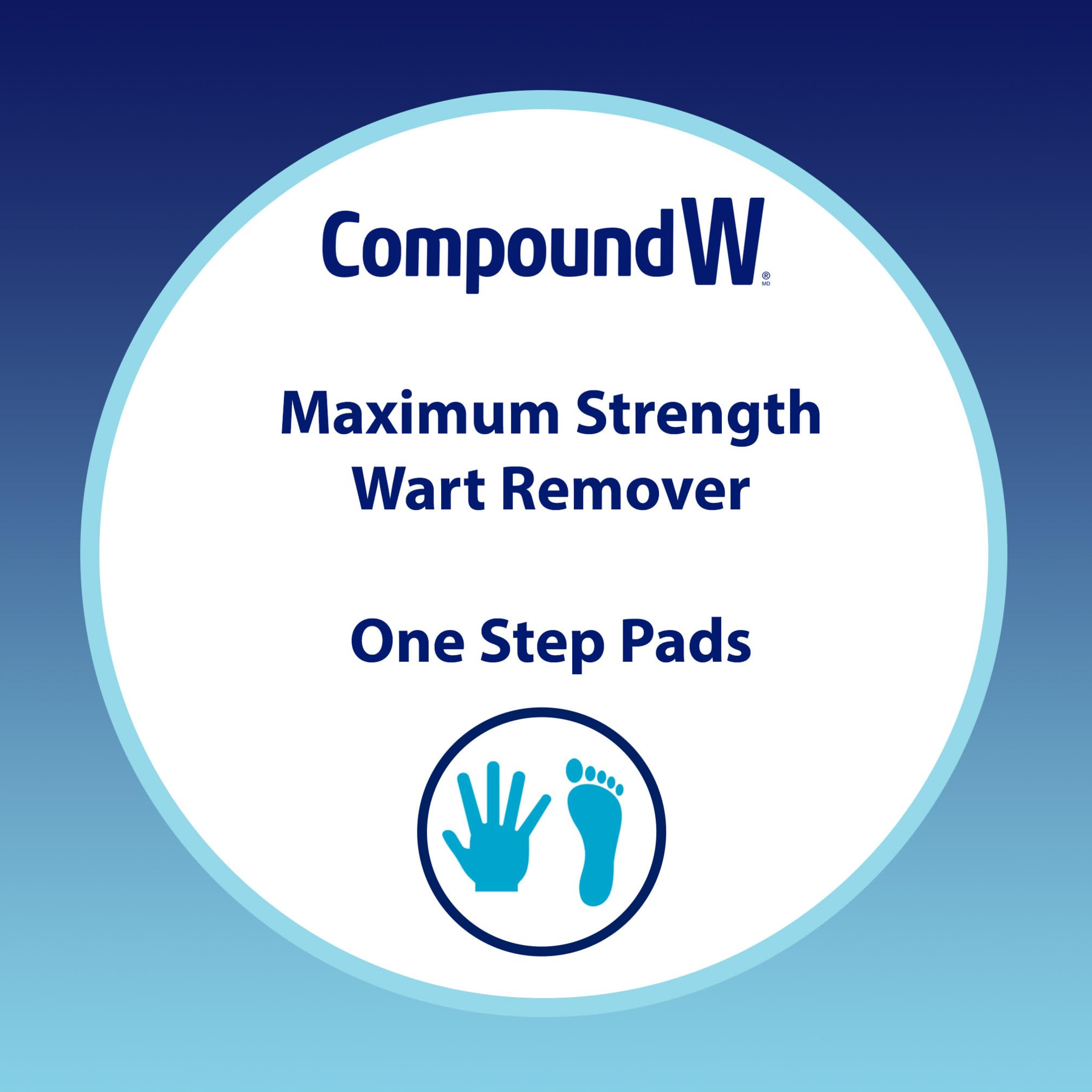 Compound W Compound W Wart Remover, Maximum Stength One Step Invisible Pads - 14 Count - Salicylic Acid Wart Remover, For Treatment & Common/Plantar Wart Removal in use