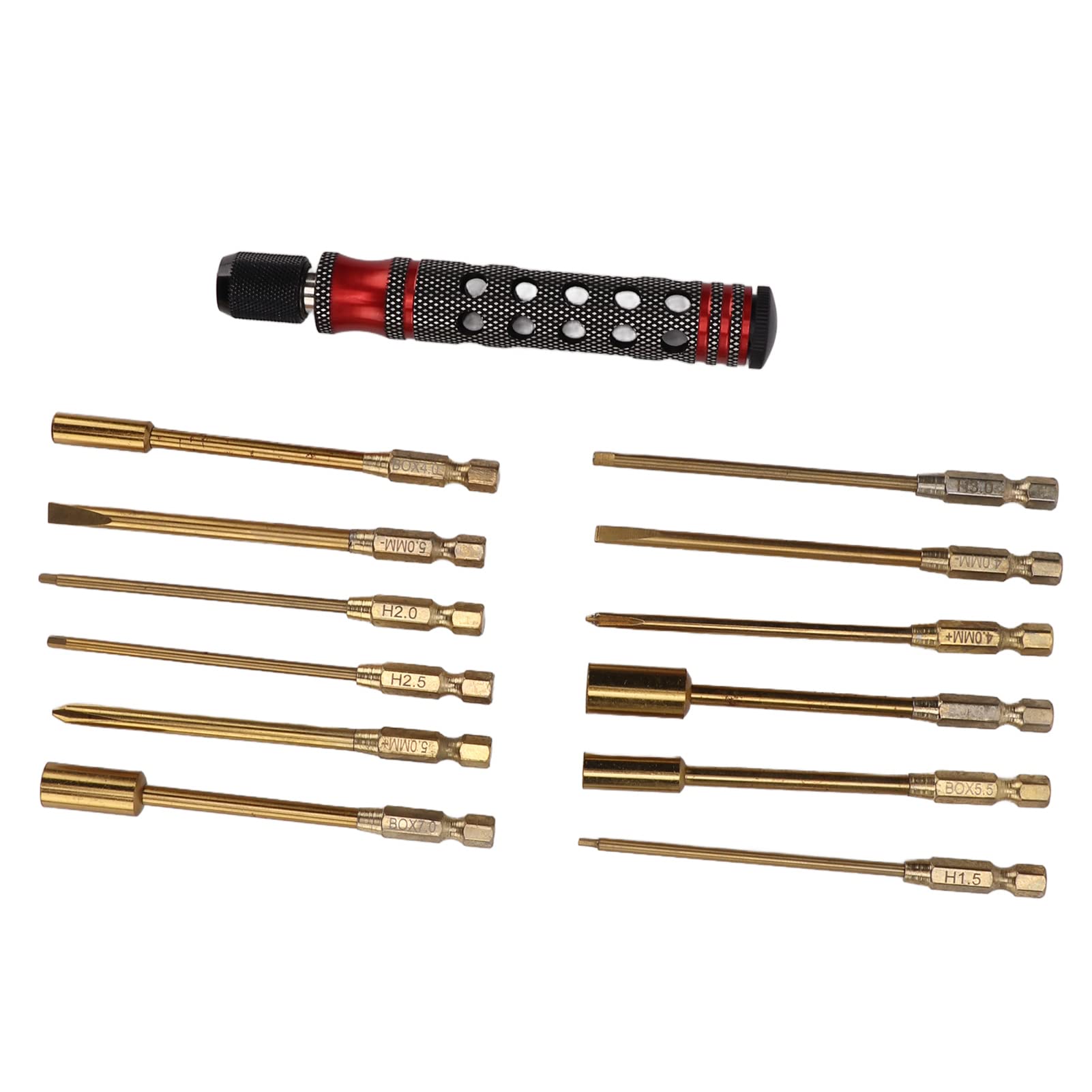 Tournevis de précision, 12 pièces outils de réparation RC, outil portable, assistant droitier pour réparer l'électronique, pour ordinateurs, PC, ordinateurs portables, téléphones portables, tablettes