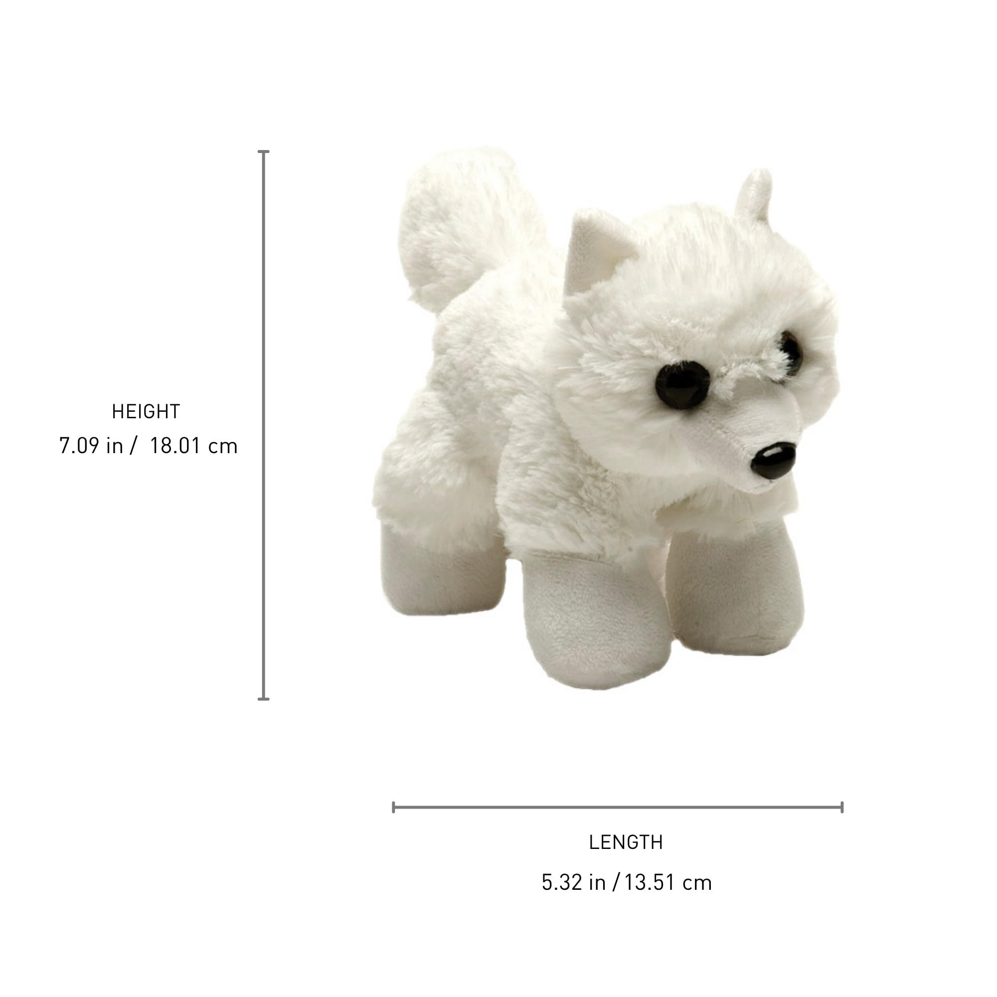 Amazon.com: Wild Republic Hug'ems Mini Arctic Fox Stuffed Animal