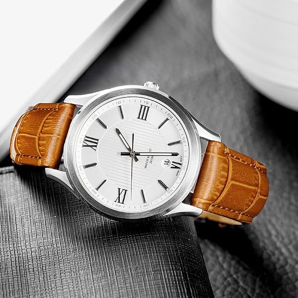 Ritche Quick Release Leather Watch Bands Genuine Leather Watch Strap for Samsung Galaxy Watch 6 Band Classic 43mm 47mm 40mm 44mm 18mm, 20mm or 22mm for Men and Women by Ritche - Image 7