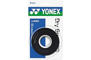 Yonex Overgrip Tennis Dry GRAP 3 Pack (Black)
