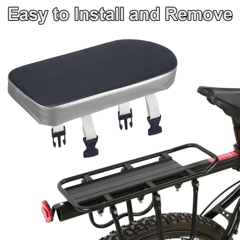 Cuscino Posteriore per Bicicletta in PU, Seggiolino per Bici Confortevole, Cuscino del Sedile Posteriore Della Bicicletta, Morbido Cuscini per Biciclette, Seggiolino Bici per Adulti e Bambini