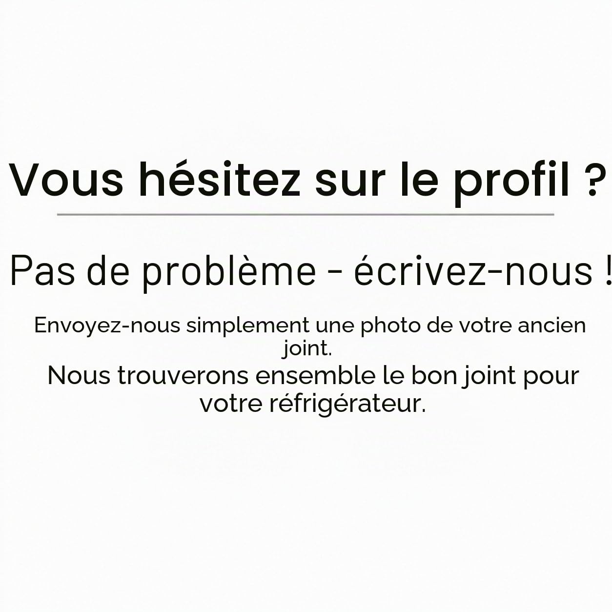 Joint magnétique profilé grand A - 2500 mm avec bande magnétique - Couleur : gris (joint de réfrigérateur)
