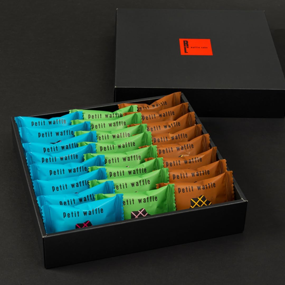 R.L 個包装 ワッフル リエージュ お菓子 スイーツ ギフト 手提げ袋 プレーン ショコラ 24個