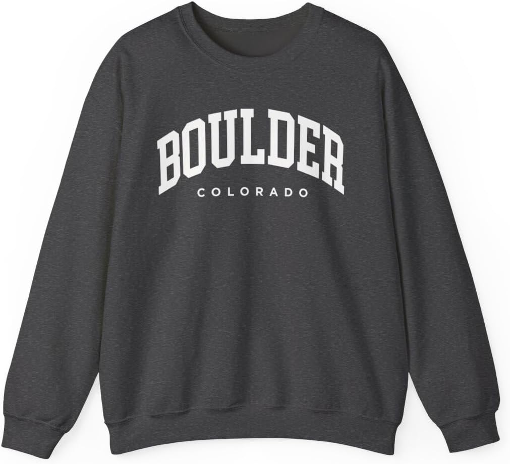 Boulder Colorado Adult Unisex Crewneck Sweatshirt