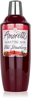 Amoretti Premium Martini Cocktail Mix, Wild Strawberry, 28 Ounce