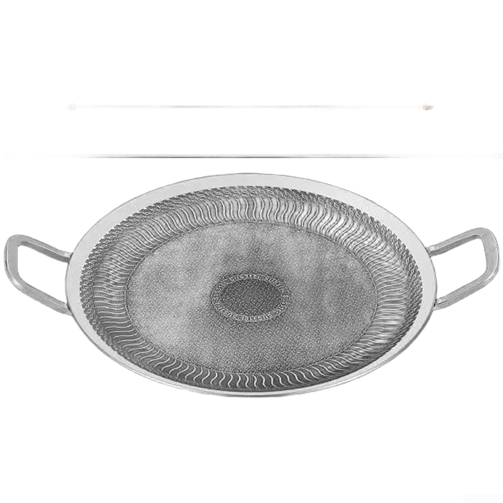 Griglia BBQ Acciaio 316L Antiaderente Rivestimento per Campeggio e Esterno - Piastra Teppanyaki 46x33cm(38cm All-steel)