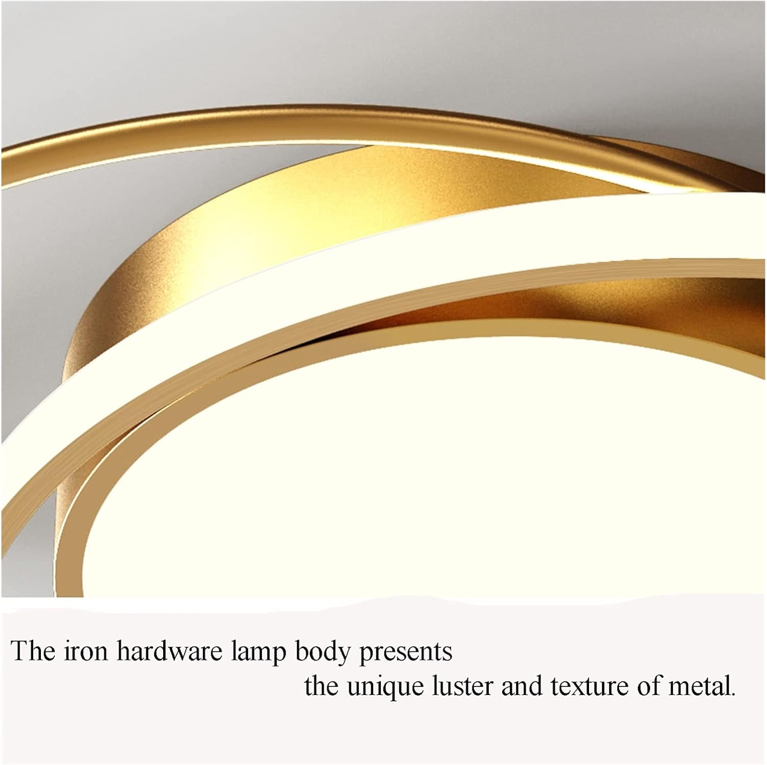 Equipped with Remote Control for Bedroom, Children's Room, Gold