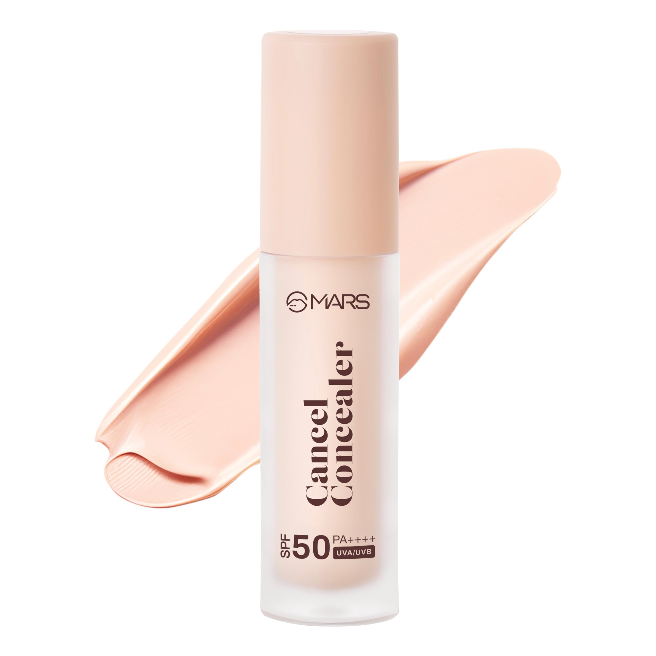 MARS SPF50 PA++++ Cancel Concealer with Radiant Natural Finish (6.0 ml) (01-IVORY VEIL) | Lightweight | Medium to High Coverage | Long-Lasting & Multi-Purpose | Crease Resistant