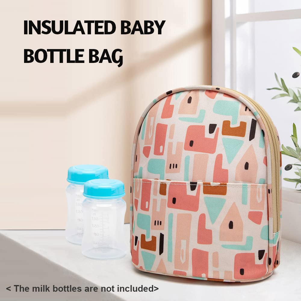Borsa termica per latte materno Borsa termica per biberon Borsa da viaggio impermeabile per biberon Borsa da viaggio multifunzione per allattamento isolamento a 3 strati Si fissa facilmente