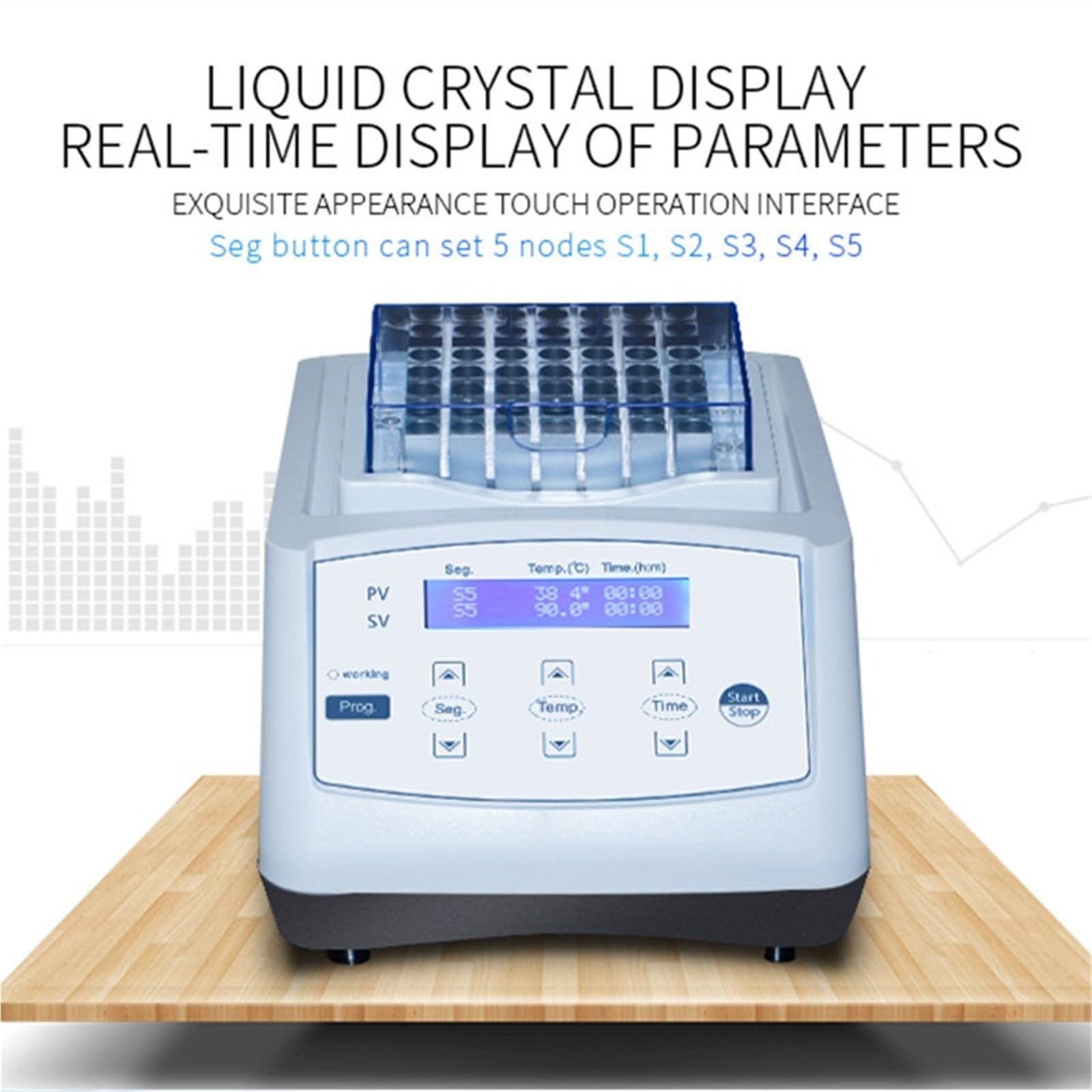 Centrifuga de Laboratorio, Incubadora de agitador de baño Termo seco con refrigeración por calefacción Digital de Laboratorio con Bloque de Tubos de ensayo centrífugo(with HX-C)