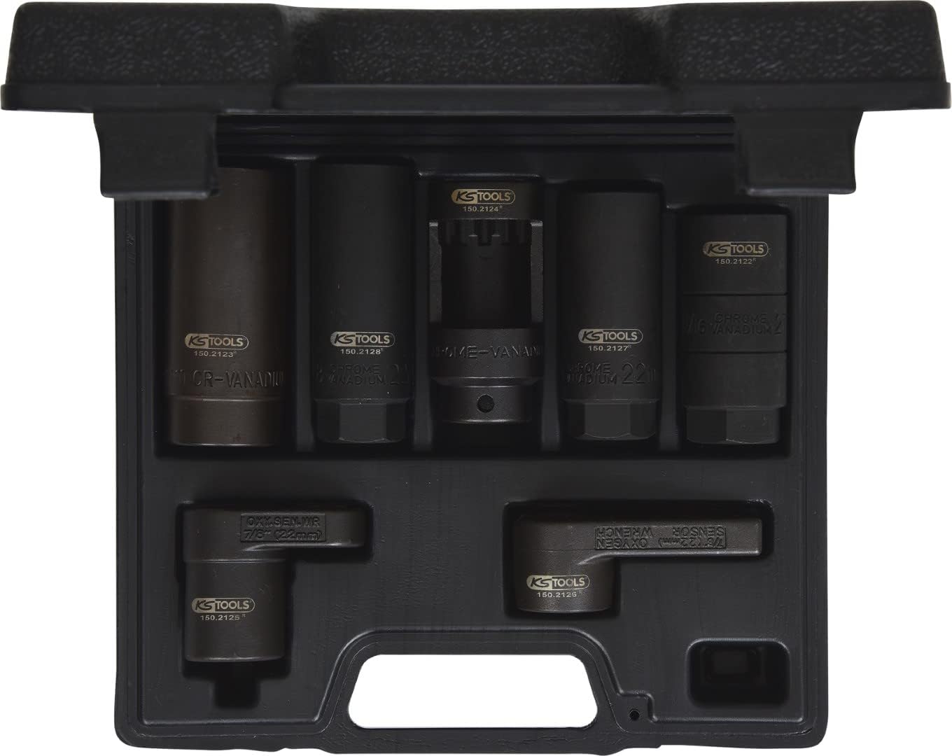 Sensor socket set, 7 pcs, 3/8"+1/2"