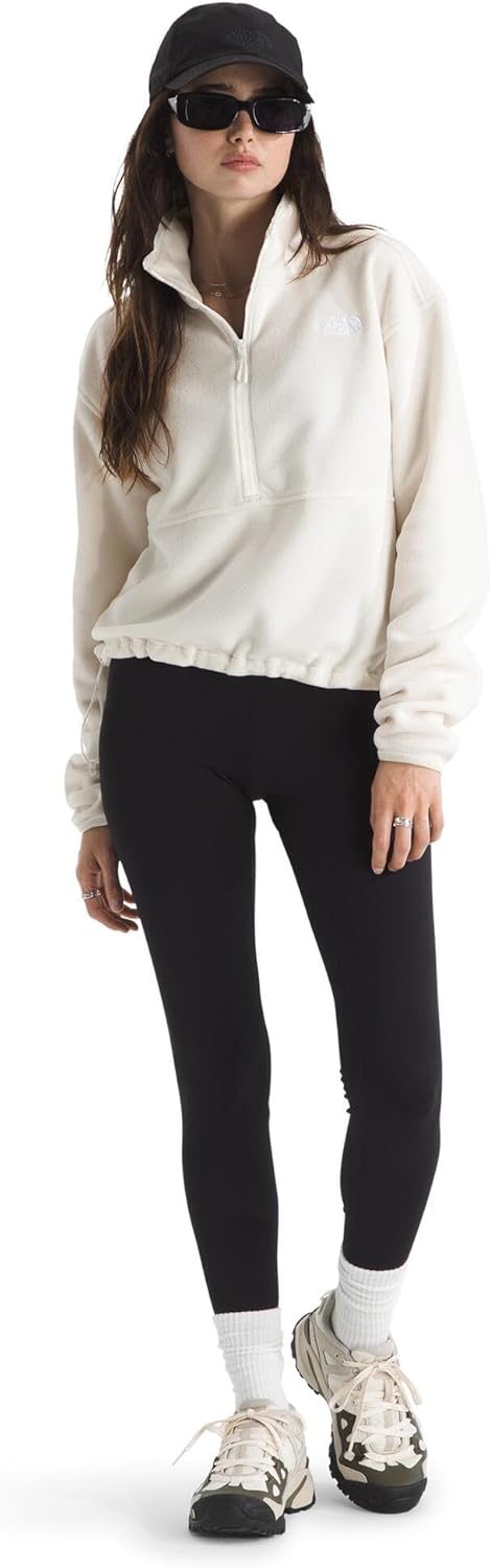 The North Face womens Glacier Fleece Half Zip Short Jacket - 1/2 Zip Pullover Jacket, Zip Pockets, Stretch Fabric - Image 5