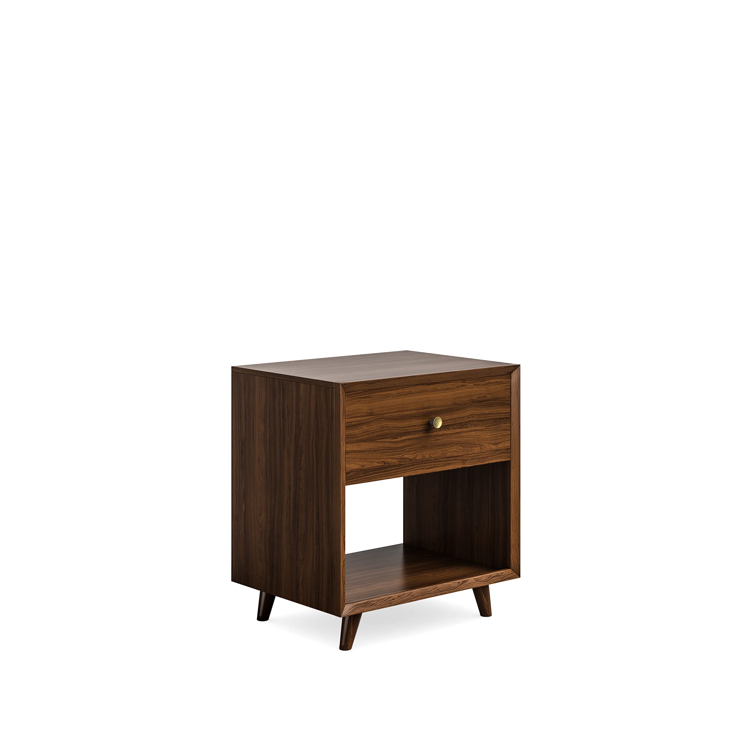 Homestyles Ludwig Open Nightstand, Brown