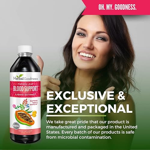 Miniatura 6 de Líquido de soporte de sangre de hoja de papaya  15 veces más fuerza  Extracto de hoja de papaya  plaquetas saludables, limpieza de sangre,