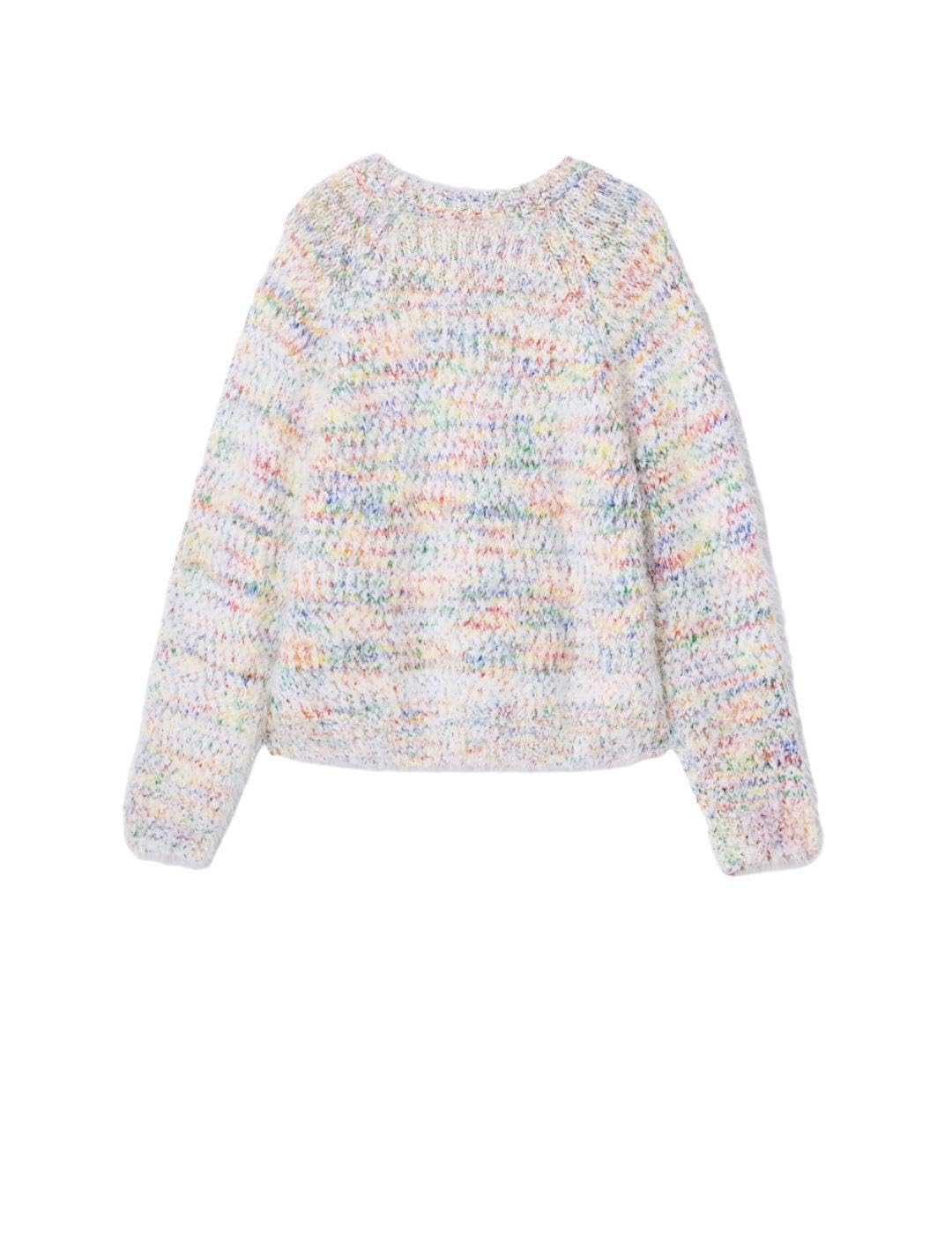 Desigual Mädchen Girl Flat Knit Pullover Sweatshirt