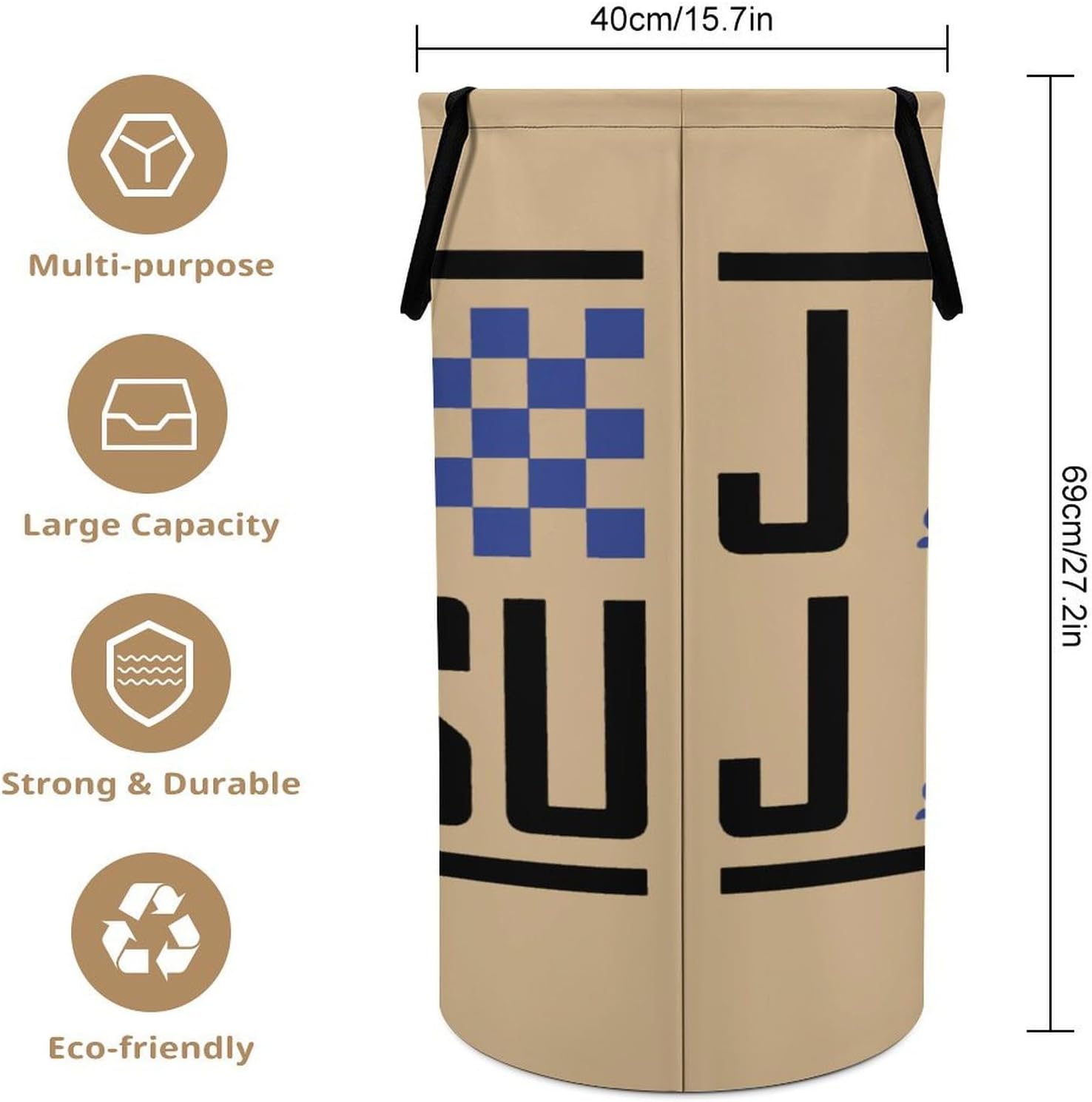 Jiu-Jitsu Chess Large Laundry Basket Dirty Clothes Bag Collapsible Laundry Hamper with Handle