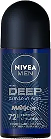 NIVEA MEN Antitranspirante Roll-on Deep MaxxTech Carvão Ativado 50ml