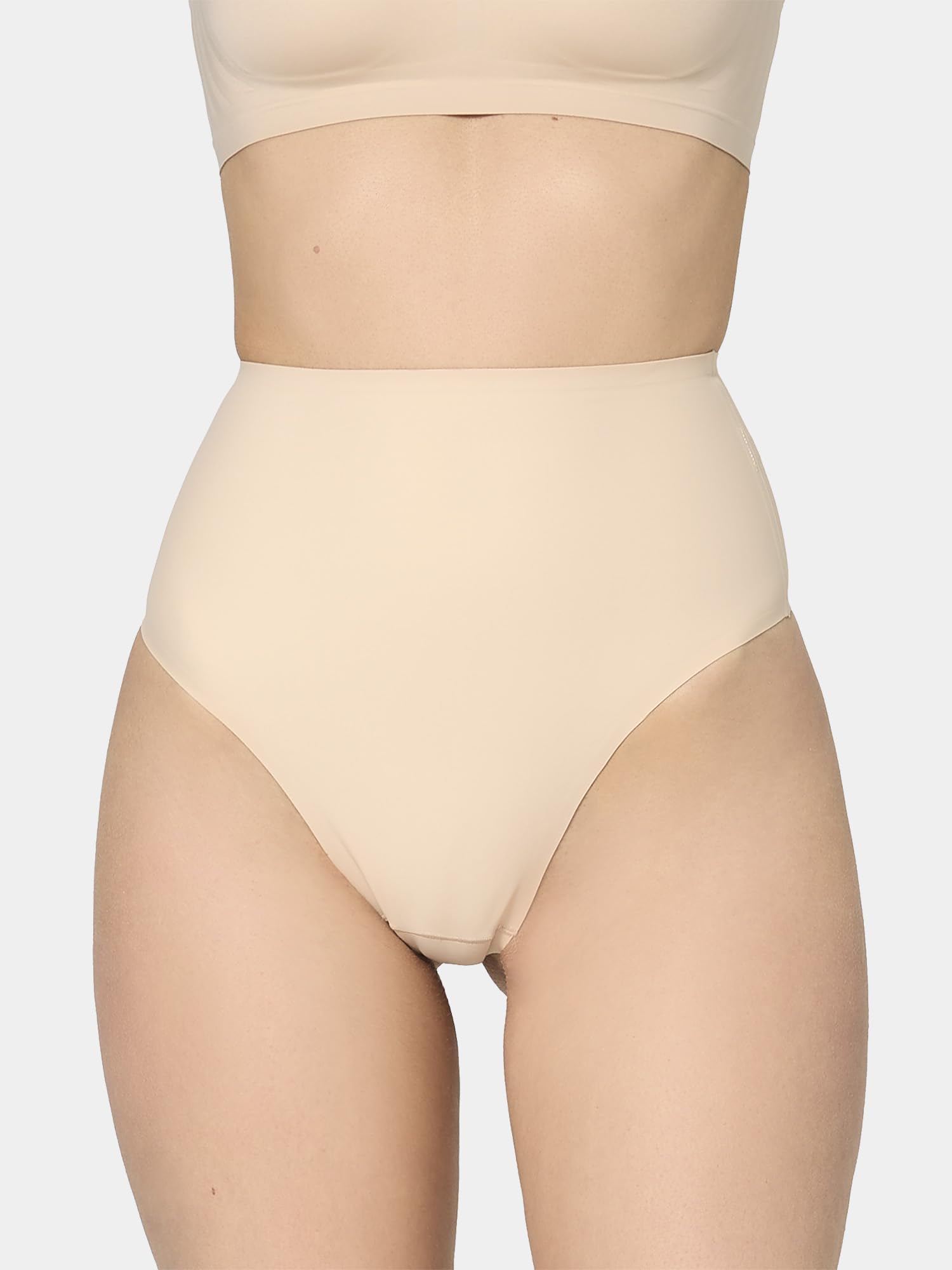 Nur Die Contour Highwaist String Shapewear – Figurformend Bauchweg Miederhose Unterwäsche Flacher Bauch mit hohem Bund Medium Shaping Unsichtbar & Formend Damen