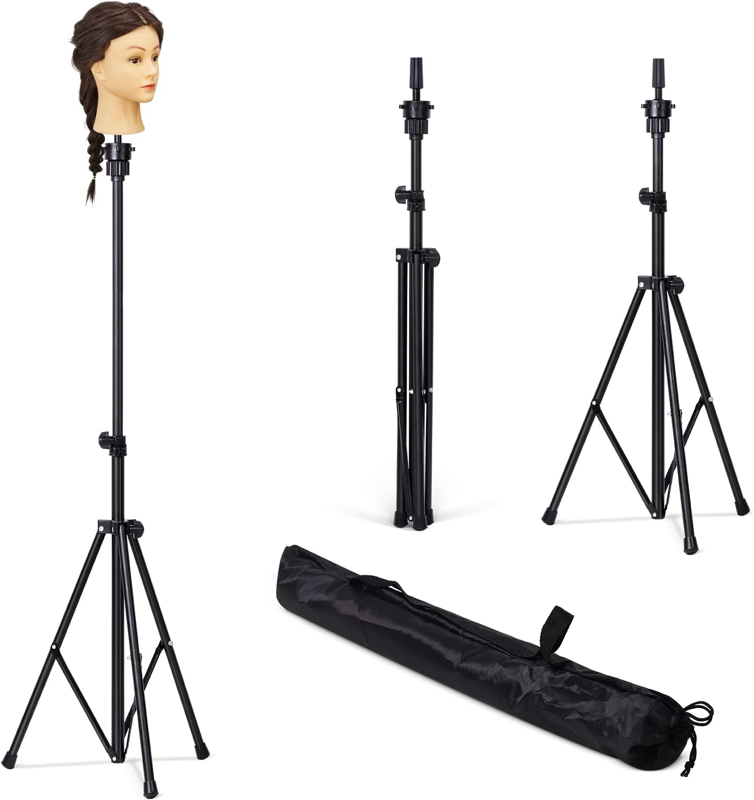 Amazon.co.jp [SYZHXHKL] スタンドクランプ ウィッグ マネキン 三脚スタンド マネキンヘッド 練習用 マネキンスタンド