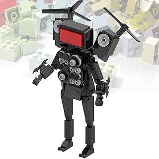 Skibidi Toilet Series Toys, Skibidi Toilet Game Model Figure Camera Man/Titan Speaker Man/Titan TV Man, Improve Hands-On Ability Stress Relief Block Toys Gifts for Fans and Kids (A)