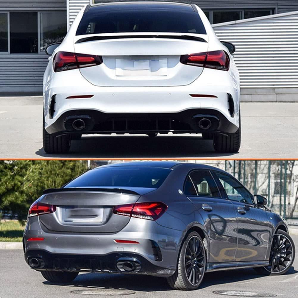 Alerón Trasero para Mercedes Benz A-Klasse W177 V177 A180 A200 A220 A250 AMG 2019UP, Alerón de Material ABS, ala Trasera de Coche, Alerón de Techo, ala Trasera, Labio, Personalización de Automóviles