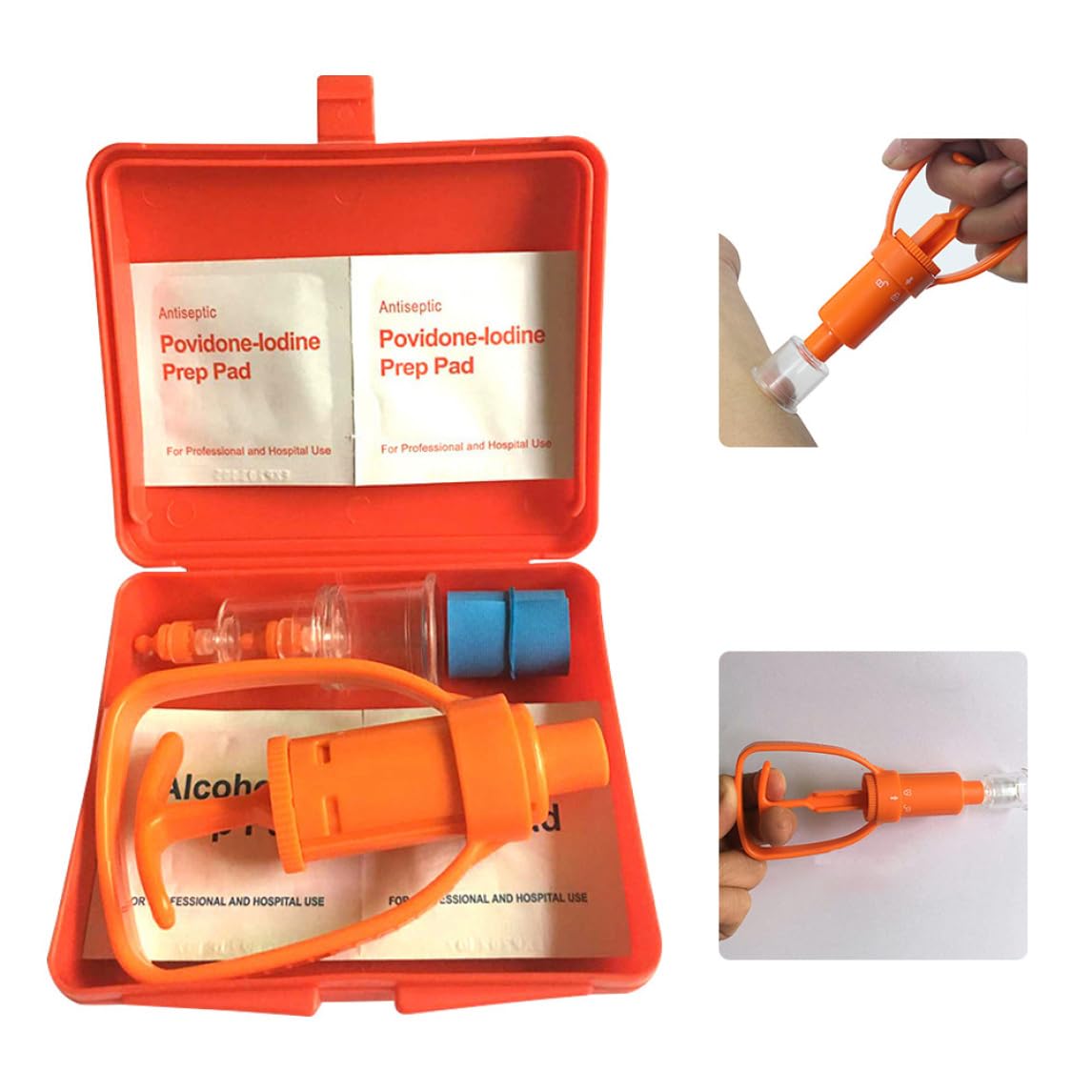 Kit pompa extractor serpente insetto pungiglione avvelenamento strumento di sopravvivenza esterno, puntura e morso il primo soccorso