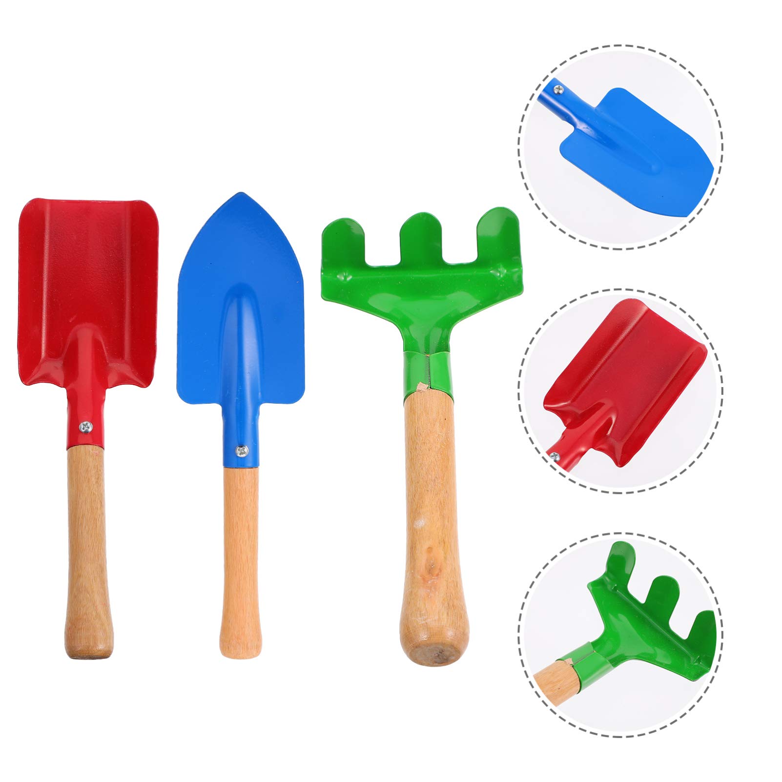 FELTECHELECTR Boys and Girls Garden Tools Mini Shovel Rake Set Safe Material Perfect for Toddlers Fun Gardening Playset