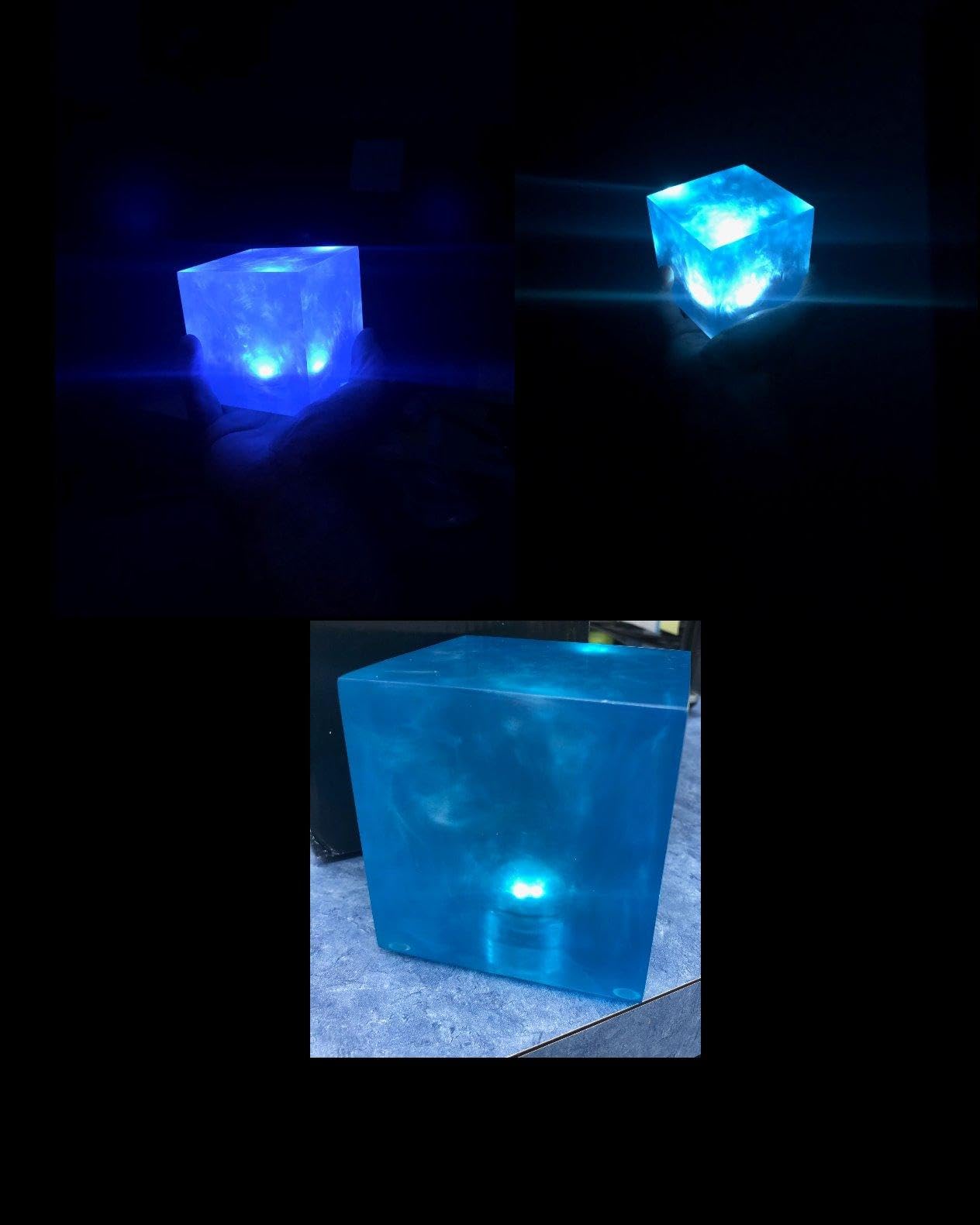 Pietra Tesseract Blu, Cubo Tesseract in Resina, Decorazione Cosplay, Accessori, Collezione Film, Decorazione Casa per Uomini e Donne