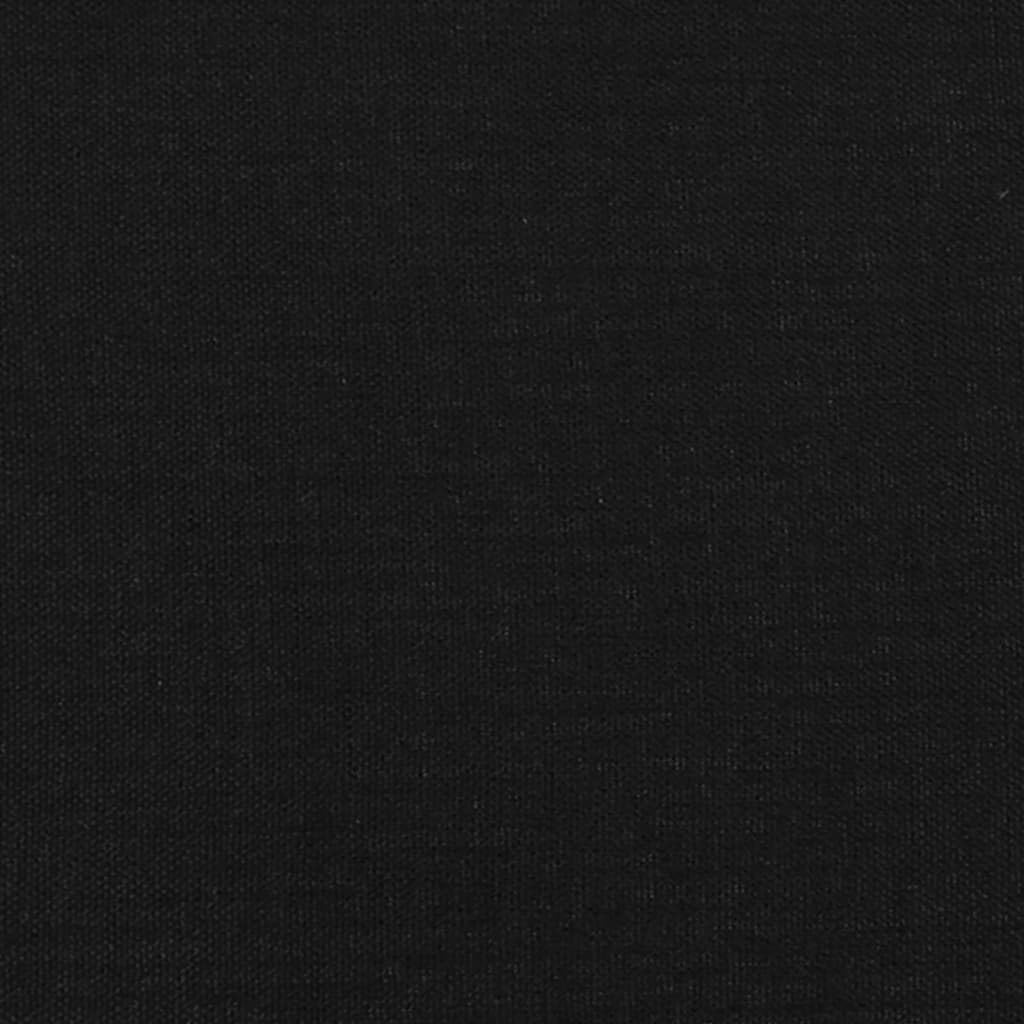 vidaXL Estructura de Cama con somier Tela Negro 90x190 cm