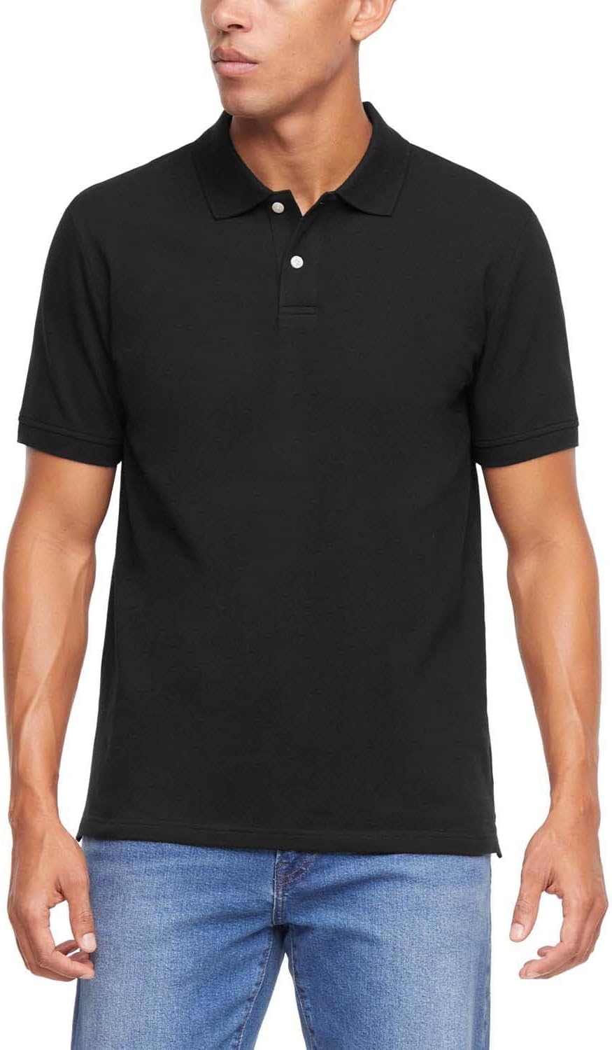 GAP Pique Polo Shirts for Men, Lightweight Cotton T Shirts for Man