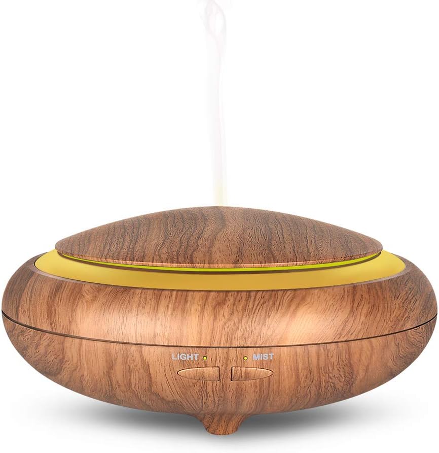 150 ml Ultrasonic Essential Oil Diffuser With Remote Control (Optional) (No Remote, Pear Wood)