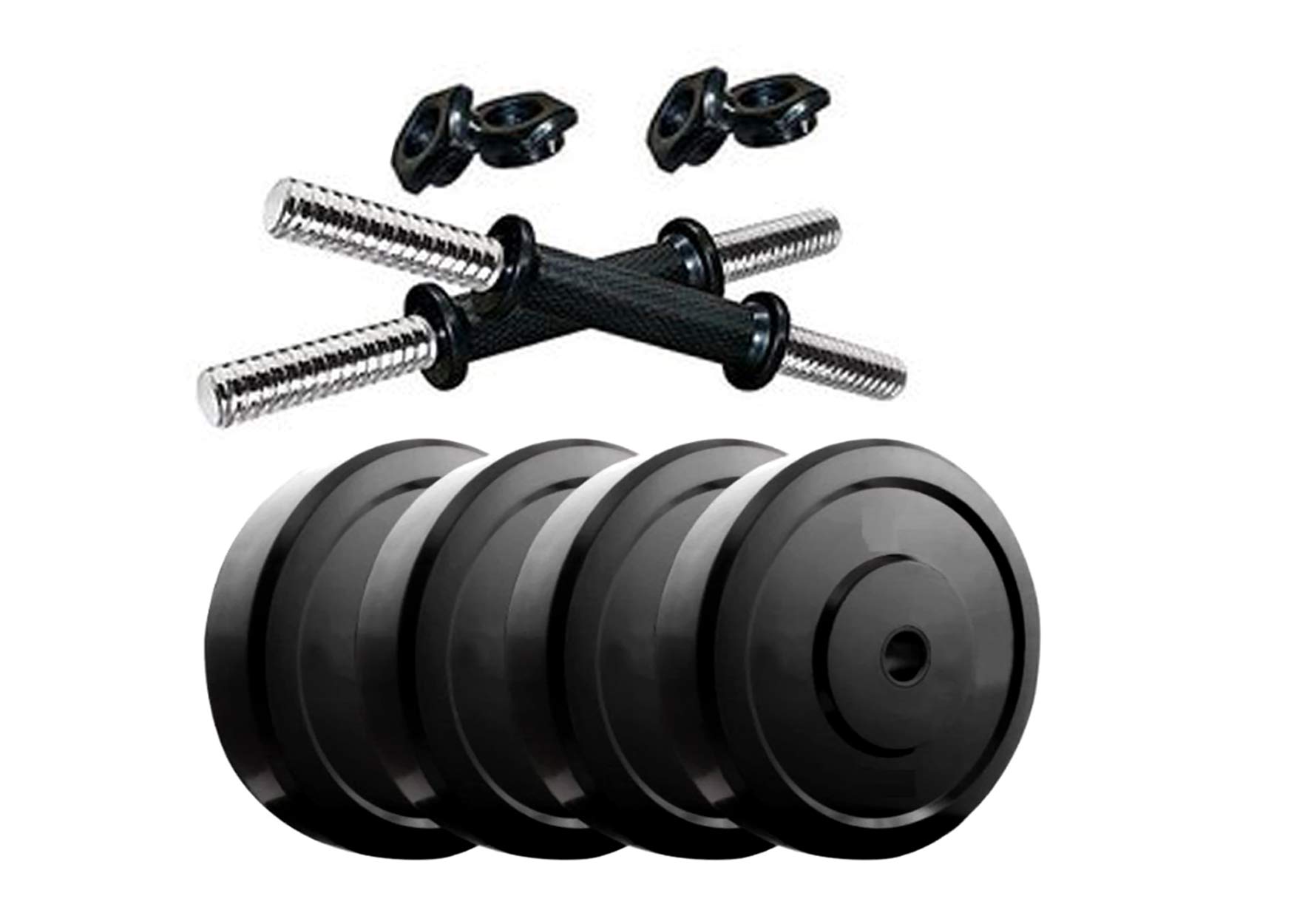 LAVENIR FITNESS 8KG (4pcs * 2kg) PVC Plates + 2 Dumbbell Rods - Adjustable Dumbbells (B07CXZD7TZ) Amazon Price History, Amazon Price Tracker