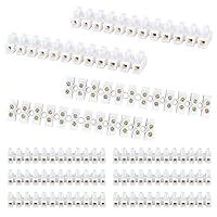 Vista 8 de ERKOON Paquete de 10/20 Bloques de Terminales, Regleta de Terminales de Doble Fila de 12 Posiciones, Terminal de Tornillo, Bloque de Barrera