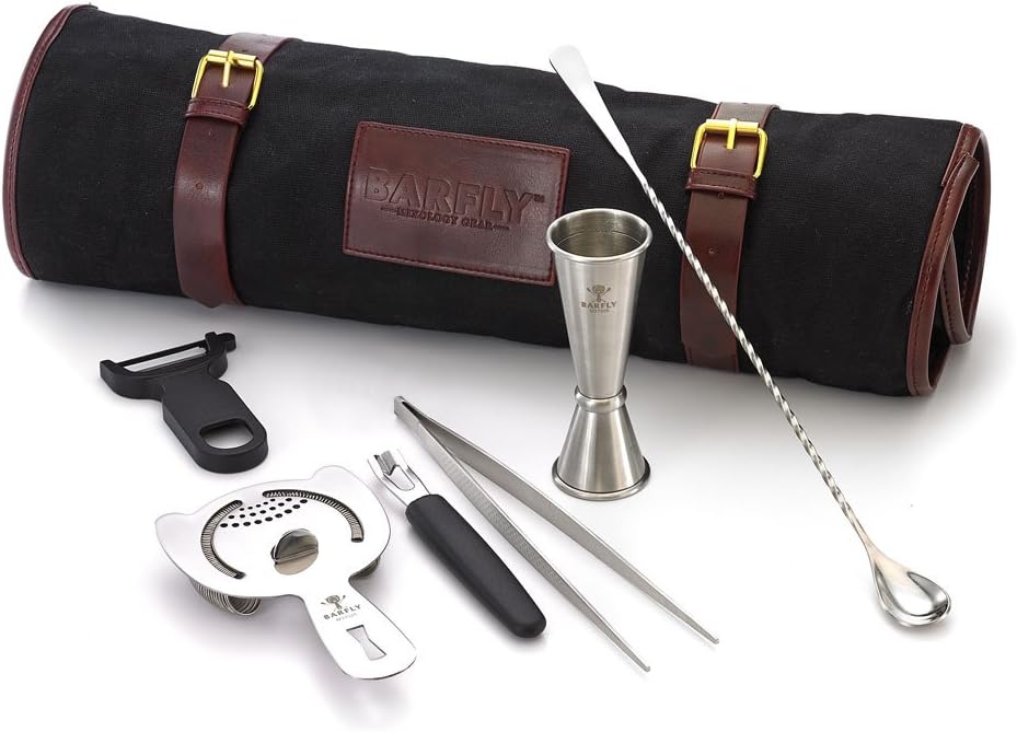 Barfly Cocktail Set, 7-Piece Essentials, Stainless - Thumbnail 2