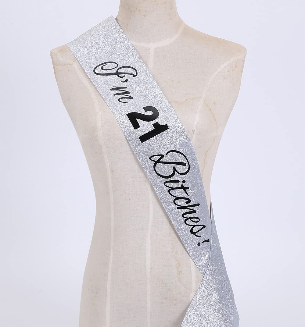 Kit Decorazione 18° Compleanno - Corona, Fascia, Palloncini E Cake Topper In Stile Luccicante - Foto 2